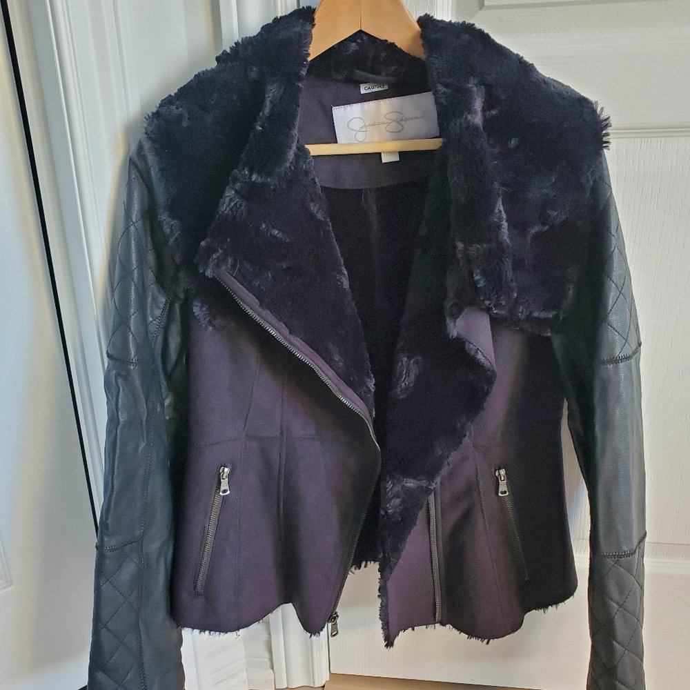 Jessic Simpson faux leather jacket